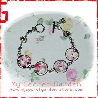 Shugo Chara ( My Guardian Characters) ! しゅごキャラ Amu Hinamori anime Cabochon Bracelet  Shugo Chara ( My Guardian Characters) ! しゅごキャラ Amu Hinamori anime Cabochon Bracelet
